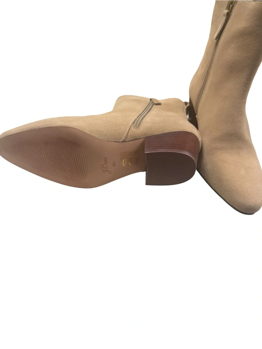 the J.Crew Suede Western Boots in Desert Sand